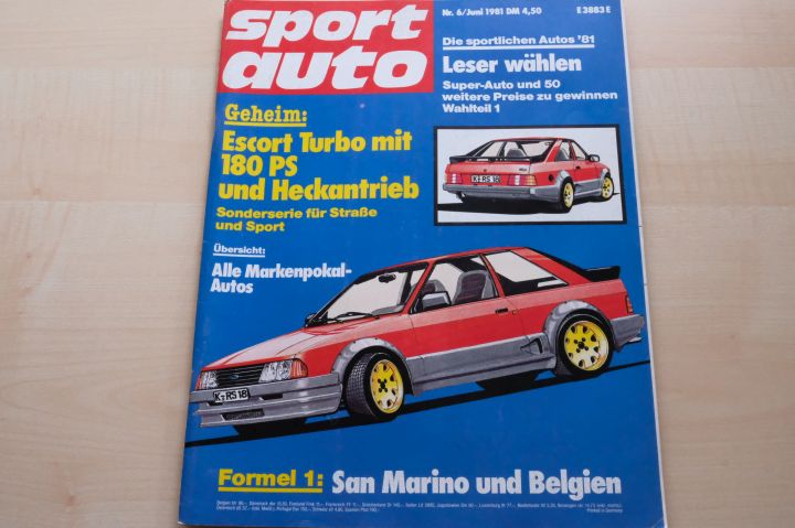 Deckblatt Sport Auto (06/1981)